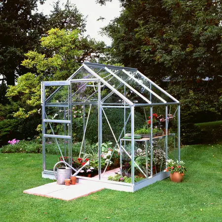 Halls Popular 3,8 m² - Alu m/3 mm Hærdet Glas